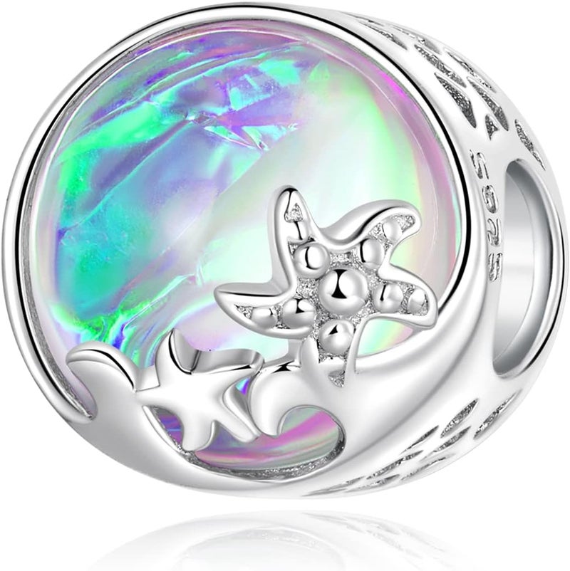 VOROCO Store Coffee Moon Star Dream Catcher Charms for Bracelet 925 Sterling Silver Dangle & Beads Charm for Charm Bracelet and Necklace DIY Charm Jewelry Gifts for Women - Image 1